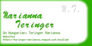 marianna teringer business card